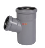 Тройник косой раструбный 67* 110 / 75 (СЕРАЯ)