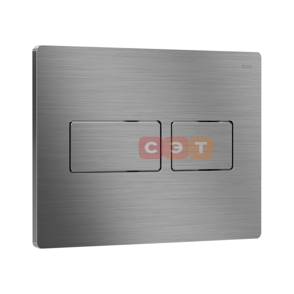 Панель смыва RIVO Touch Lux Сатиновая сталь