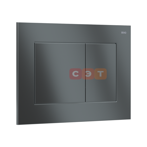 Панель смыва RIVO Touch Line Хром матовый