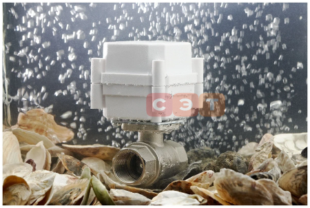 Полнопроходной шаровой кран с электроприводом  12V серии Ultimate  1/2 Bugatti