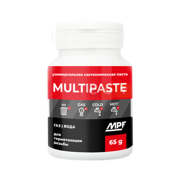 Паста уплотнительная универсальная (вода, газ, 65-70г) MULTIPASTE