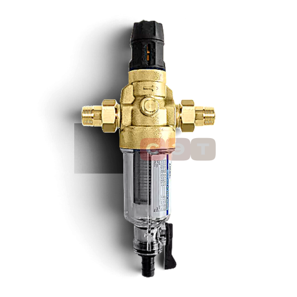 Фильтр промывной Protector mini HWS 1/2" 100 мкм для х/в, пластик. колба SANHA