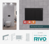 Панель смыва RIVO Touch Line Черный матовый