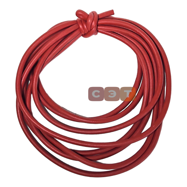 Красный силиконовый шнур диам. 7 mm (5 м) S101368