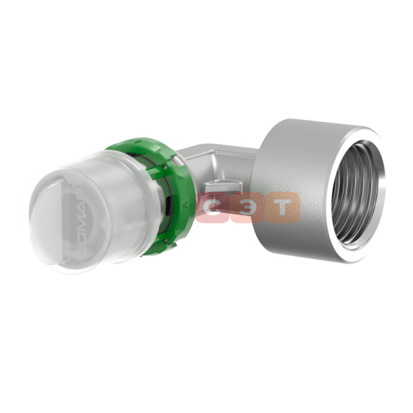 Пресс-угольник 90° с ВР SkinPress 40x3,5 - 1"1/4 (латунь) COMAP