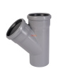 Тройник косой  раструбный 45* 110 /110 (СЕРАЯ)