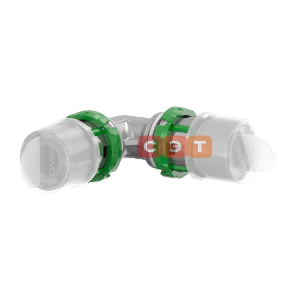 Пресс-угольник 90° SkinPress 32х3.0 (латунь) COMAP