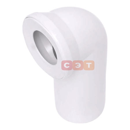 Соединительный отвод для унитаза 90° (110мм, альпийский белый) (Viega)