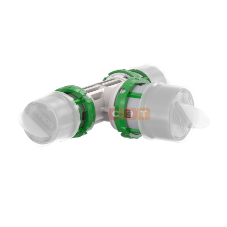 Пресс-тройник редукционный SkinPress PPSU 16x2 - 20x2 - 16x2 (пластик) COMAP