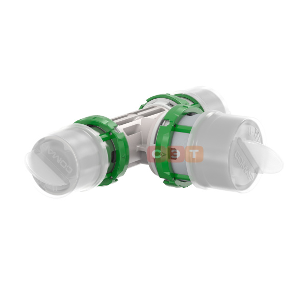 Пресс-тройник редукционный SkinPress PPSU 32x3 - 26x3 - 32x3 (пластик) COMAP