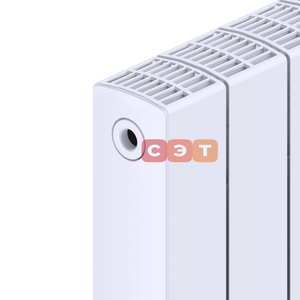 Радиатор биметаллический Rifar SUPReMO 800 (4 секций, RAL 9016, боковое подключение) 4RS80-4