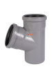 Тройник косой раструбный 67* 110 /110 (СЕРАЯ)