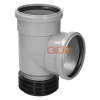 Тройник-восстановитель раструба 87* 110 /110  HTSA ( серый )