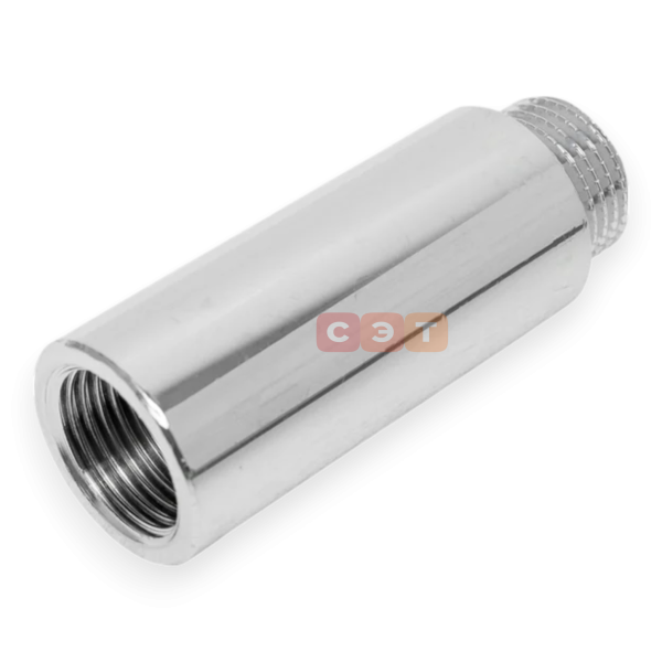 Удлинительная гайка усиленная латунная (хромированная)  1/2" х 60 General Fittings