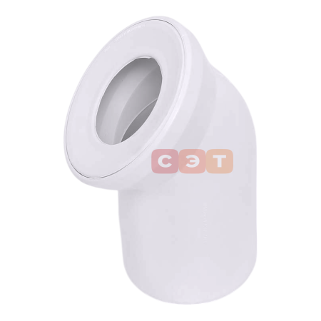 Соединительный отвод для унитаза 45° (110мм, альпийский белый) (Viega)