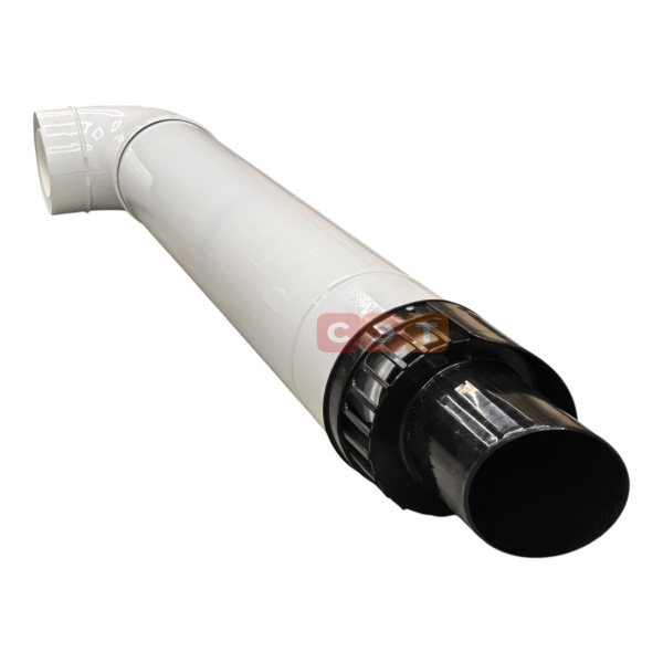 Комплект коаксиального дымохода PPR/Al   Camino Ø100/150 мм  (труба с кончанием, отвод)