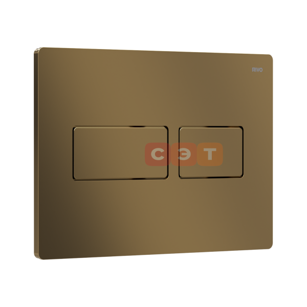 Панель смыва RIVO Touch Lux Латунь матовая