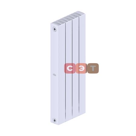 Радиатор биметаллический Rifar SUPReMO 800 (4 секций, RAL 9016, боковое подключение) 4RS80-4