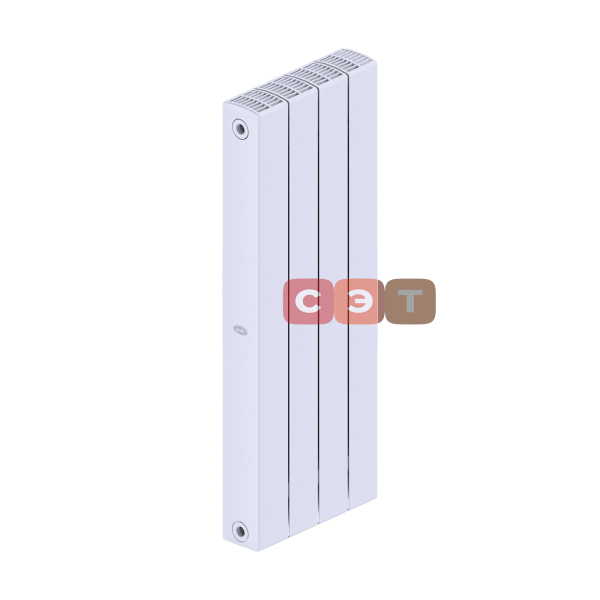 Радиатор биметаллический Rifar SUPReMO 800 (4 секций, RAL 9016, боковое подключение) 4RS80-4