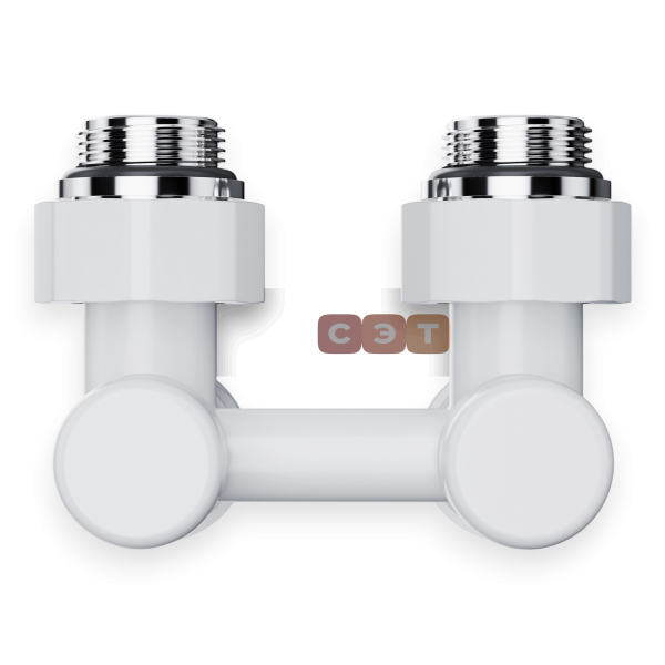 Узел нижнего подключения Royal Thermo Design угловой 1/2"х3/4" EK (белый)