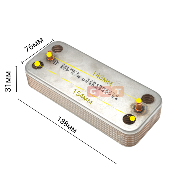 Теплообменник ГВС HEVZ01V01