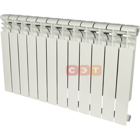 Радиатор алюминиевый секционный RAL 9016 Rommer Profi 500 (12 секций)
