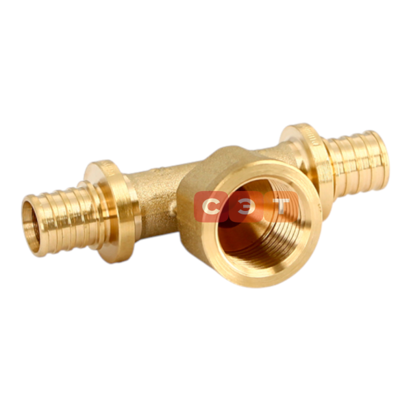 Тройник аксиальный с ВР Uni-Fitt 16 х 1/2" х 16