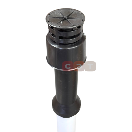 Вертикальный наконечник для коакс. трубы полипропиленовый диам. 60/100 мм - антиобледенительное исполнение