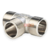 Тройник НР-НР-НР латунный (никелированный) 1" General Fittings