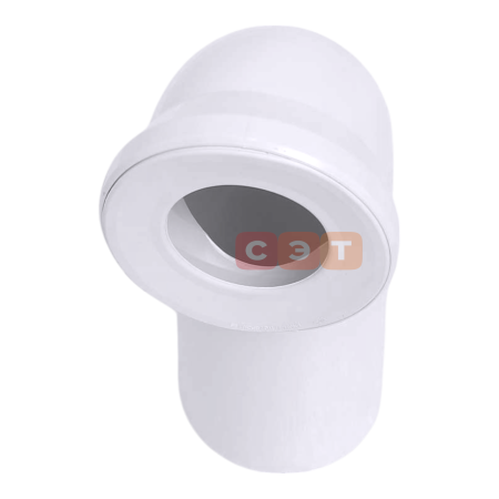 Соединительный отвод для унитаза 90° (110мм, альпийский белый) (Viega)