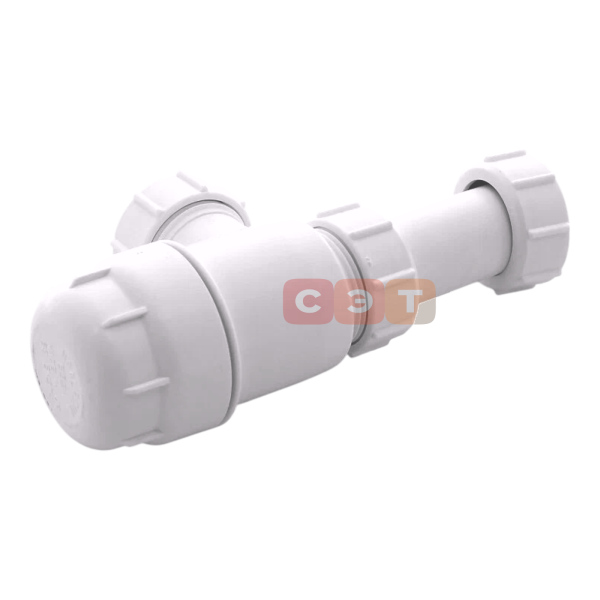 Сифон бутылочный 1 1/2 x 40 мм без выпуска, выход компресс. 40 мм McAlpine