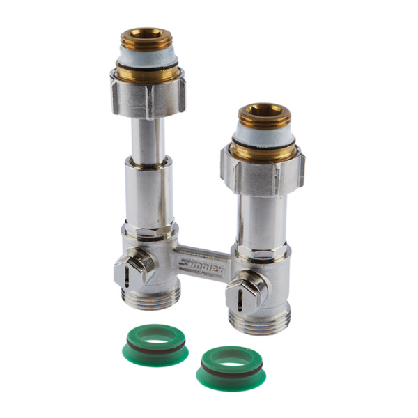 Узел нижн. подключения DT2/50, прямой, 3/4x3/4"