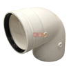 Комплект коаксиального дымохода PPR/Al   Camino Ø100/150 мм  (труба с кончанием, отвод)