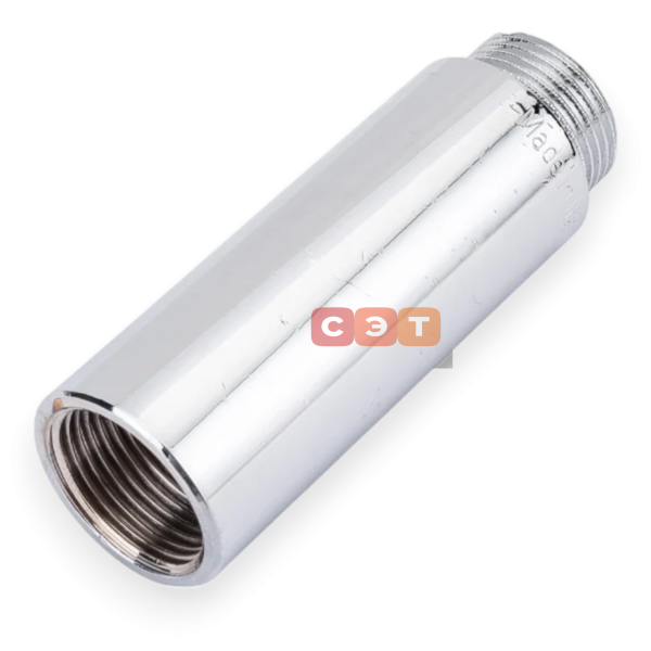 Удлинительная гайка усиленная латунная (хромированная)   3/4" х 80 General Fittings