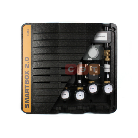 Комбинированная гребенка DN 20 с гидрострелкой 3 контура (с крепежом и теплоизоляцией, Q=2 м³/ч) Elsen