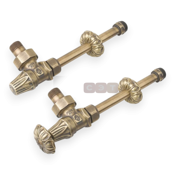 Комплект подключения угловой НH 1/2"xM24x19  для радиатора, Artistic