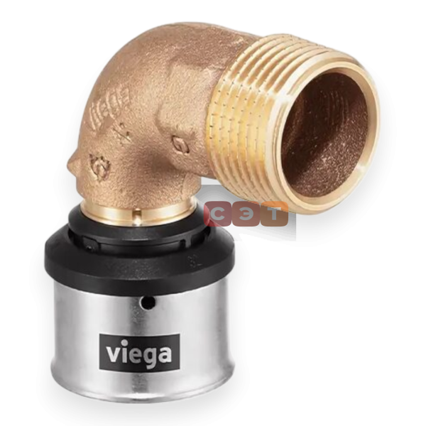 Пресс-угол с НР 90*  25 х 3/4" (Viega)