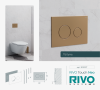Панель смыва RIVO Touch Neo Латунь матовая