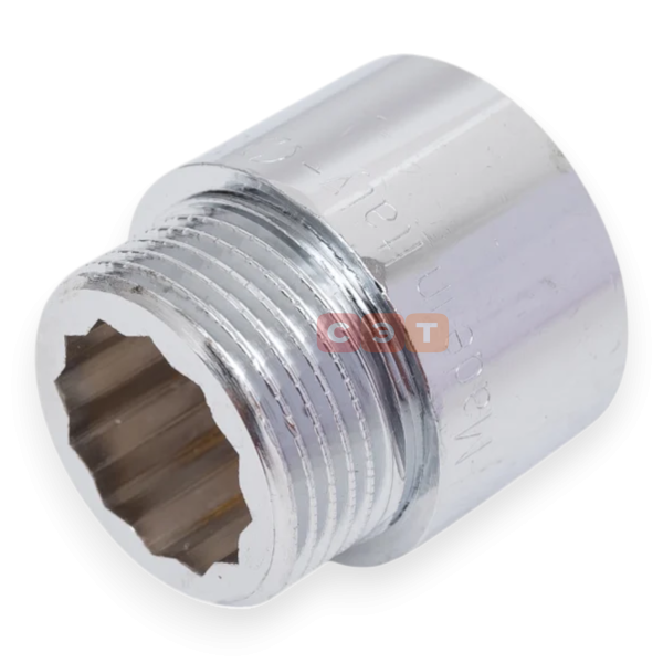 Удлинительная гайка усиленная латунная (хромированная)  3/4" х 20 General Fittings