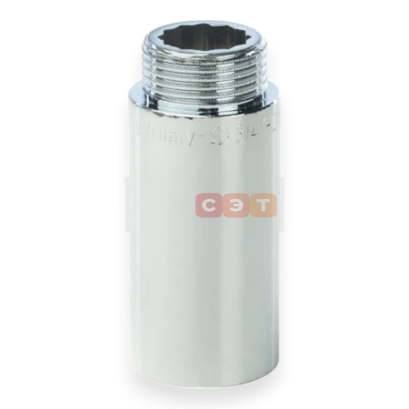 Удлинительная гайка усиленная латунная (хромированная)   3/4" х 60 General Fittings