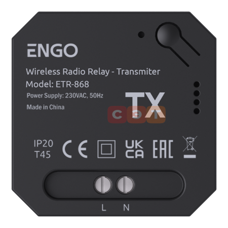 Беспроводное реле 868 МГц, 230 В Engo  ETR-868