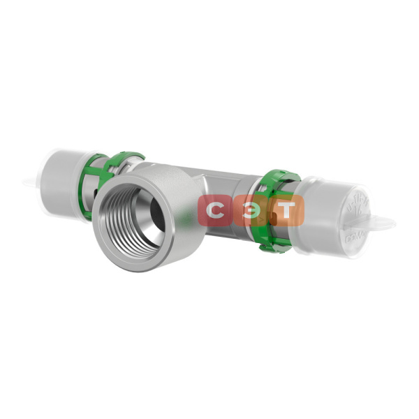 Пресс-тройник c ВР SkinPress 26x3 - 1" - 26x3 (латунь) COMAP