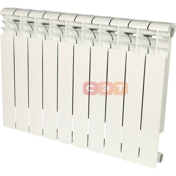 Радиатор алюминиевый секционный RAL 9016 Rommer Profi 500 (10 секций)