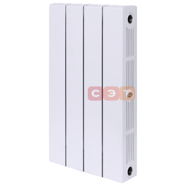 Радиатор биметаллический Rifar SUPReMO 800 (4 секций, RAL 9016, боковое подключение) 4RS80-4