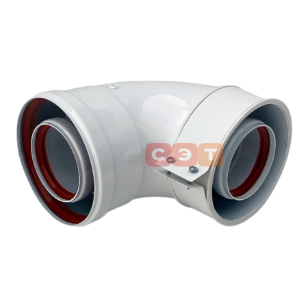 Колено коаксиальное СТАРТОВОЕ d60/100 (BAXI, VIESSMANN)