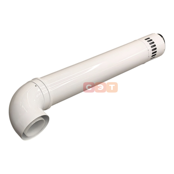 Комплект коаксиального дымохода PPR/Al   Camino Ø110/160 мм  (труба с кончанием длиной 1000мм, отвод)