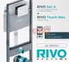 Монтажный модуль RIVO Set A для унитаза с кнопкой Touch Neo Белый глянцевый