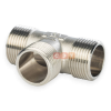 Тройник НР-НР-НР латунный (никелированный)  1/2" General Fittings
