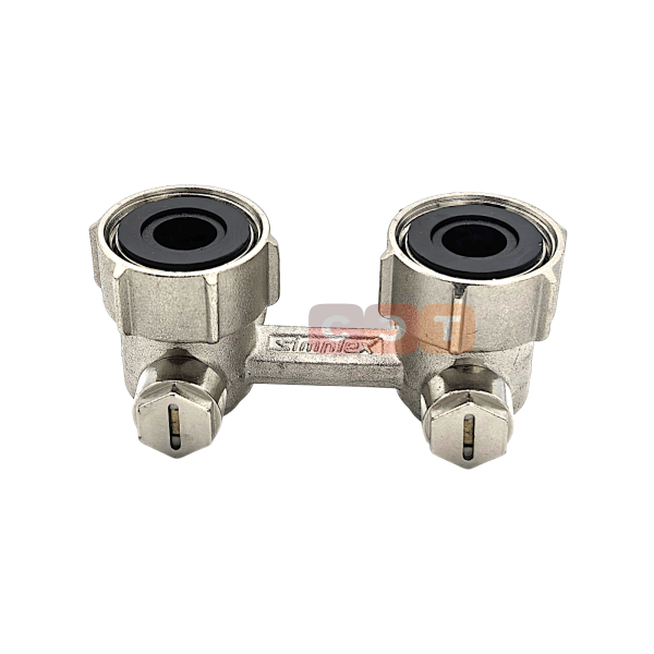 Узел нижнего подключения Exclusive Line E1/50 угловой, 1/2x3/4" c ниппелями 1/2"