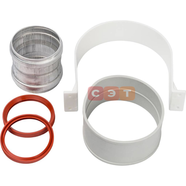 Комплект соединения коаксиальных (втулка, хомут, крепеж)  Ø 60/100 мм  (для традиционных котлов)